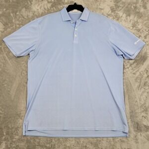 Holderness & Bourne Golf Polo‎ Shirt Mens XL Light Blue Tailored Fit Performance
